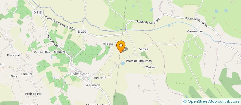 localisation de l'entreprise MONSIEUR DANIEL SEGHEZZI  DOLMAYRAC