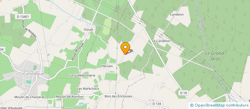 localisation de l'entreprise MONSIEUR DANIEL SEGUIN  CAMPUGNAN