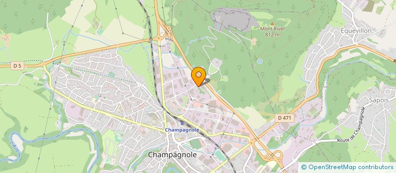 localisation de l'entreprise MONSIEUR DANIEL SEILLER à CHAMPAGNOLE