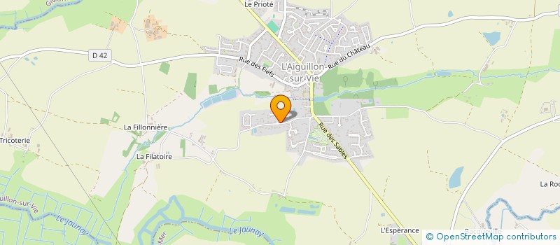 localisation de l'entreprise MONSIEUR DANIEL SERVIENTIS  L'AIGUILLON-SUR-VIE