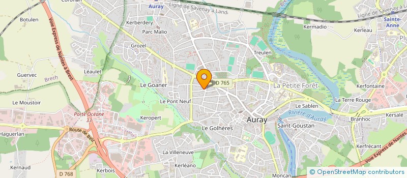 localisation de l'entreprise MONSIEUR DANIEL SIMON à AURAY