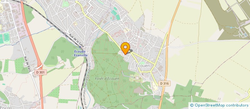 localisation de l'entreprise MONSIEUR DANIEL SINGLARD  ECOUEN