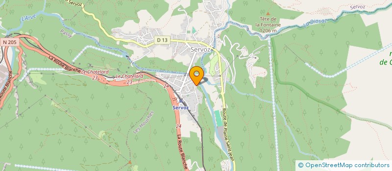 localisation de l'entreprise MONSIEUR DANIEL SJONELL  LES HOUCHES