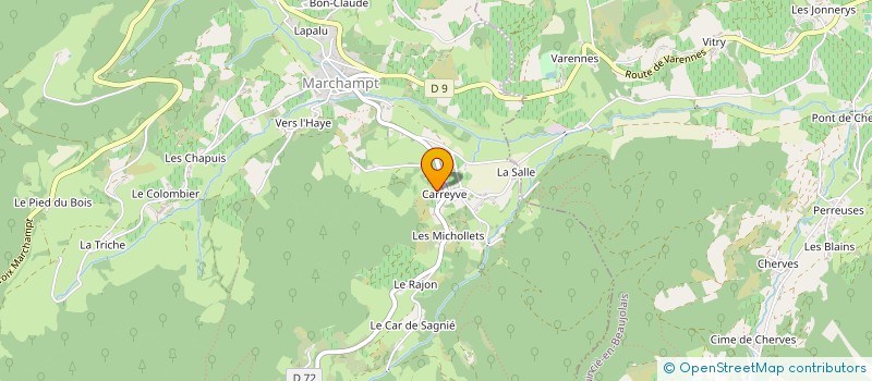 localisation de l'entreprise MONSIEUR DANIEL SOLLEY  MARCHAMPT