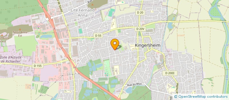 localisation de l'entreprise MONSIEUR DANIEL SONNTAG  KINGERSHEIM