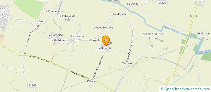 localisation de l'entreprise MONSIEUR DANIEL SOUCHET  SAINT-CYR-DU-DORET