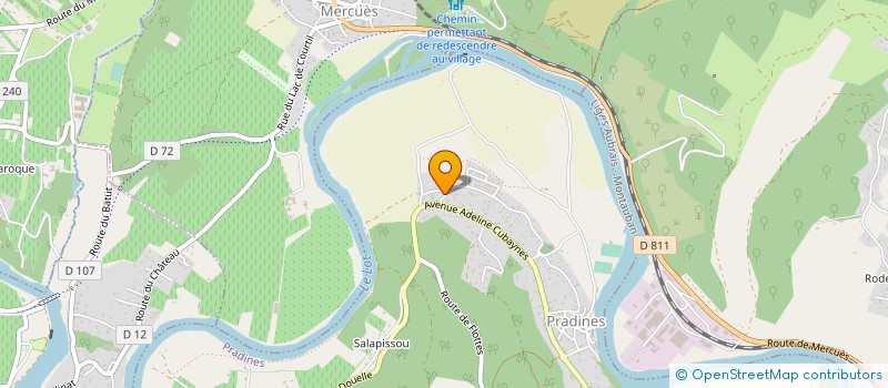 localisation de l'entreprise MONSIEUR DANIEL SOUDANT  PRADINES