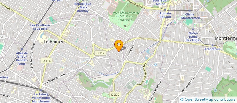 localisation de l'entreprise MONSIEUR DANIEL SOUDRY à CLICHY-SOUS-BOIS