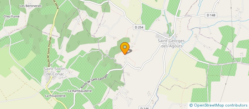 localisation de l'entreprise MONSIEUR DANIEL SOURZAT  SAINT-GEORGES-DES-AGOUTS