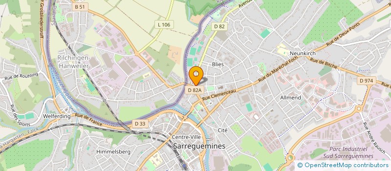 localisation de l'entreprise MONSIEUR DANIEL SPOHR à SARREGUEMINES