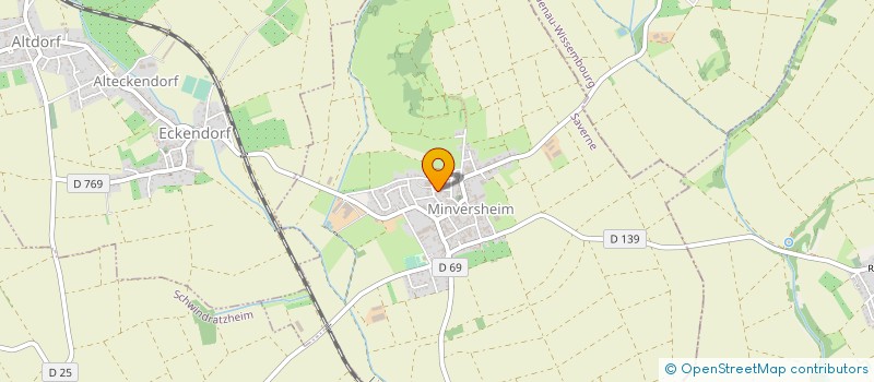 localisation de l'entreprise MONSIEUR DANIEL STARK  MINVERSHEIM