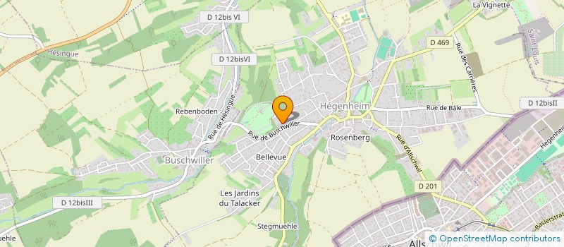 localisation de l'entreprise MONSIEUR DANIEL STEPHAN  HEGENHEIM