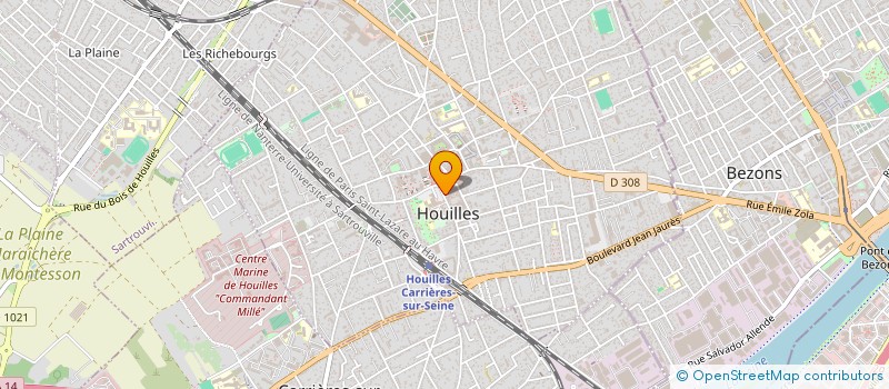 localisation de l'entreprise MONSIEUR DANIEL STROESCU  HOUILLES