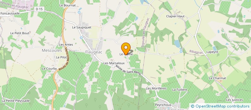 localisation de l'entreprise MONSIEUR DANIEL SUDRE  SIGOULES-ET-FLAUGEAC