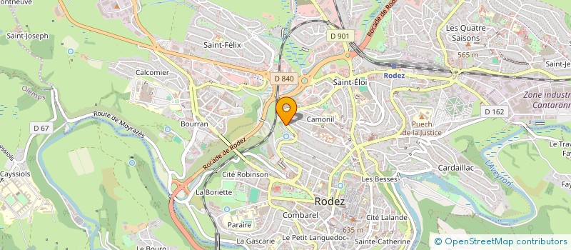 localisation de l'entreprise MONSIEUR DANIEL SUDRES à RODEZ
