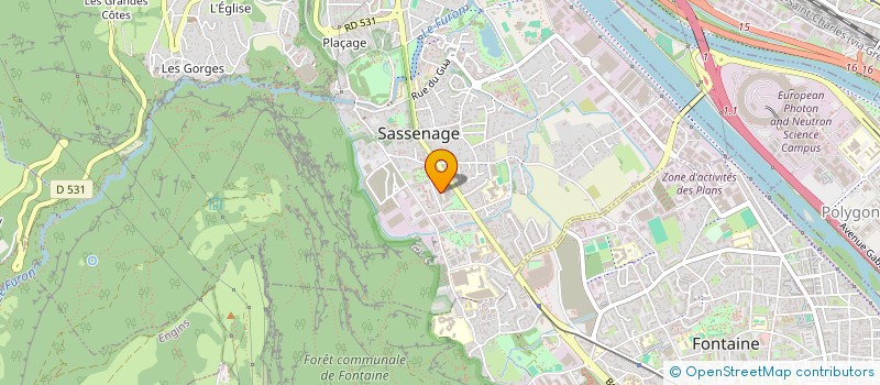 localisation de l'entreprise MONSIEUR DANIEL SYLLA  SASSENAGE