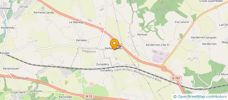 localisation de l'entreprise MONSIEUR DANIEL TACHEN  PEDERNEC