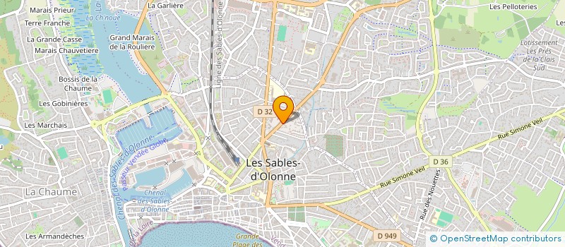 localisation de l'entreprise MONSIEUR DANIEL TALLEC à LES SABLES D'OLONNE