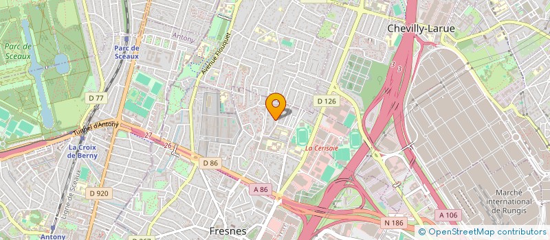 localisation de l'entreprise MONSIEUR DANIEL TEKIN  FONTENAY AUX ROSES