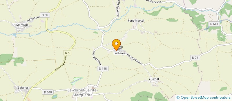 localisation de l'entreprise MONSIEUR DANIEL TERRASSE  LE VERNET-SAINTE-MARGUERITE