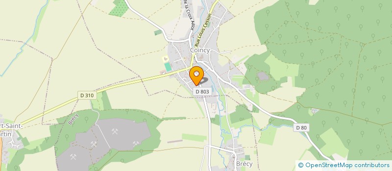 localisation de l'entreprise MONSIEUR DANIEL TESSIER  COINCY