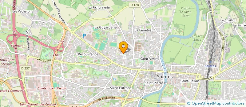 localisation de l'entreprise MONSIEUR DANIEL TETAUD  SAINTES