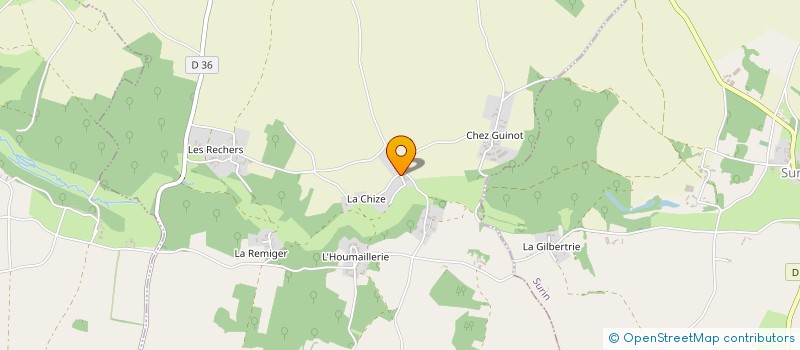 localisation de l'entreprise MONSIEUR DANIEL TEXERAUD  GENOUILLE