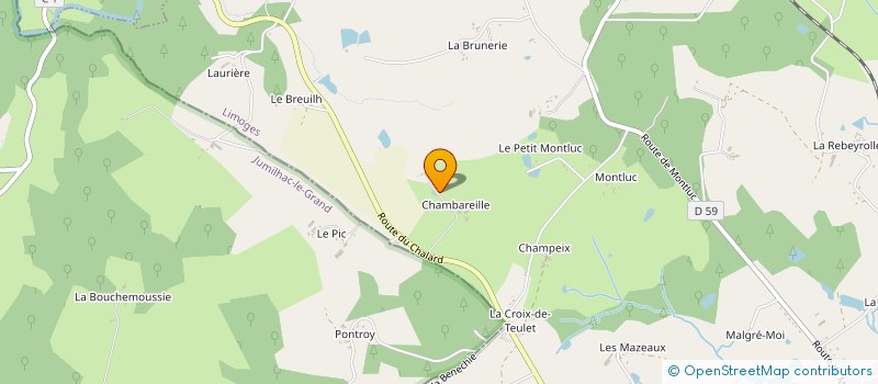 localisation de l'entreprise MONSIEUR DANIEL TEXIER à ST YRIEIX LA PERCHE