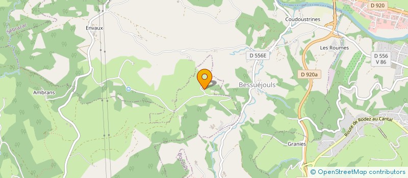 localisation de l'entreprise MONSIEUR DANIEL TEYSSEDRE  BOZOULS