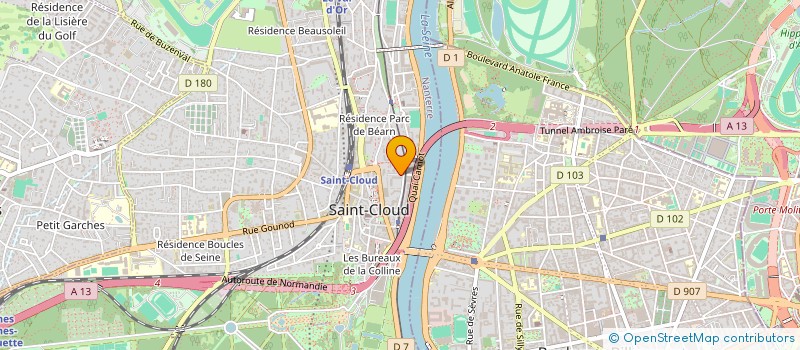 localisation de l'entreprise MONSIEUR DANIEL THERON  SAINT-CLOUD