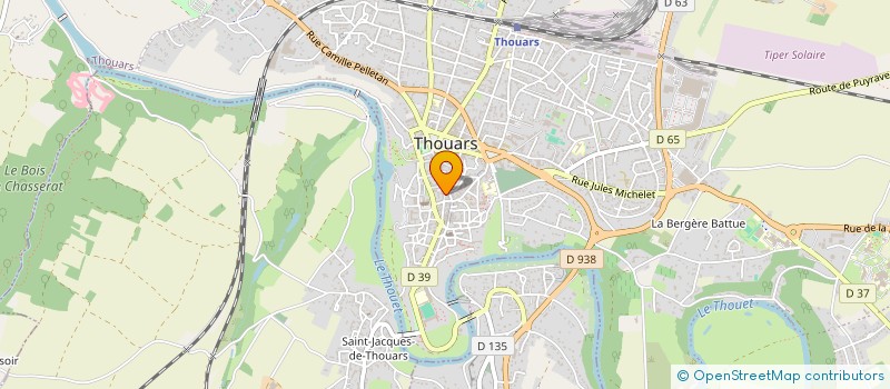 localisation de l'entreprise MONSIEUR DANIEL THEURE  THOUARS