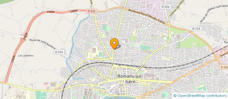 localisation de l'entreprise MONSIEUR DANIEL THEZIER à ROMANS-SUR-ISERE
