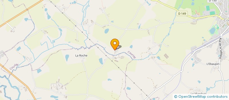 localisation de l'entreprise MONSIEUR DANIEL THIBAUDEAU  COURLAY