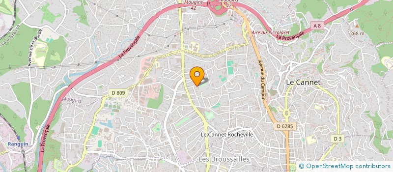 localisation de l'entreprise MONSIEUR DANIEL THIERCELIN  LE CANNET