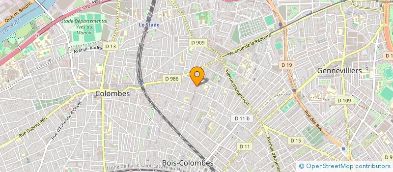 localisation de l'entreprise MONSIEUR DANIEL THIEULARD à COLOMBES