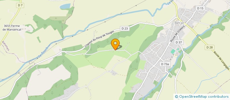 localisation de l'entreprise MONSIEUR DANIEL THINES  BERAT