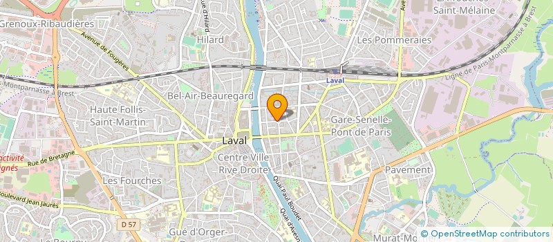 localisation de l'entreprise MONSIEUR DANIEL THIRAULT à LAVAL