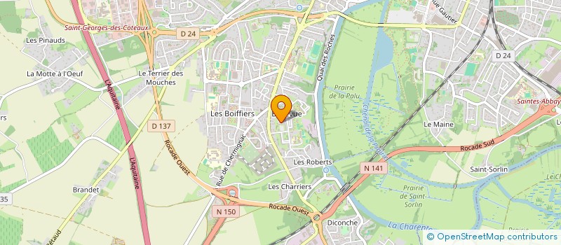 localisation de l'entreprise MONSIEUR DANIEL THOMAS  SAINTES