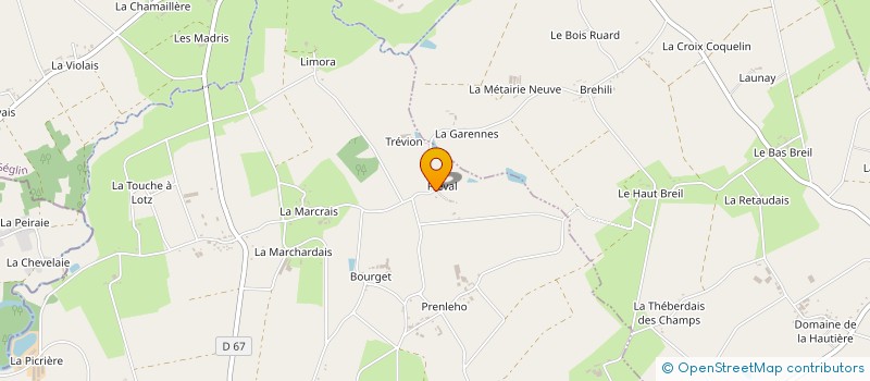 localisation de l'entreprise MONSIEUR DANIEL THOMAS  BRUC-SUR-AFF