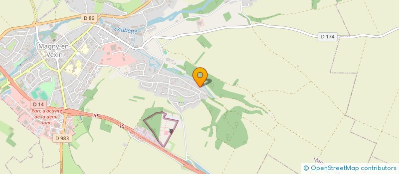 localisation de l'entreprise MONSIEUR DANIEL THOMAS  MAGNY-EN-VEXIN