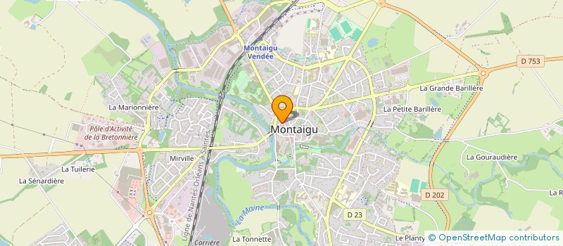 localisation de l'entreprise MONSIEUR DANIEL THOMAS à MONTAIGU-VENDEE