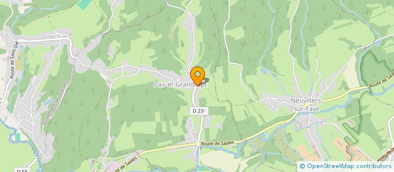 localisation de l'entreprise MONSIEUR DANIEL THOUVENIN  PAIR-ET-GRANDRUPT