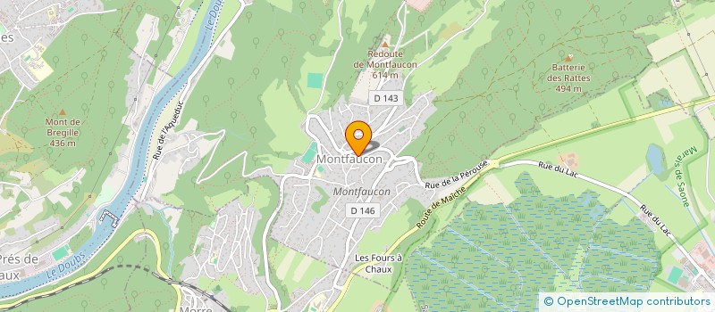 localisation de l'entreprise MONSIEUR DANIEL TINANT à MONTFAUCON