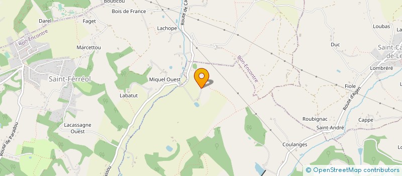 localisation de l'entreprise MONSIEUR DANIEL TISSOT à CASTELCULIER