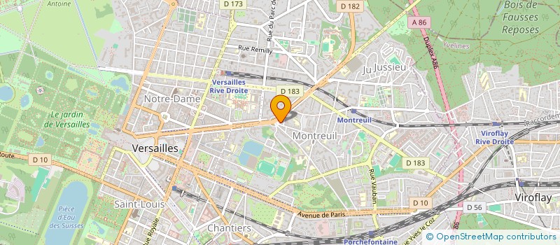 localisation de l'entreprise MONSIEUR DANIEL TOGUYENI à VERSAILLES