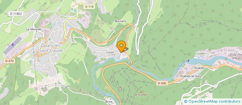 localisation de l'entreprise MONSIEUR DANIEL TOMASINA  LAVANS-LES-SAINT-CLAUDE