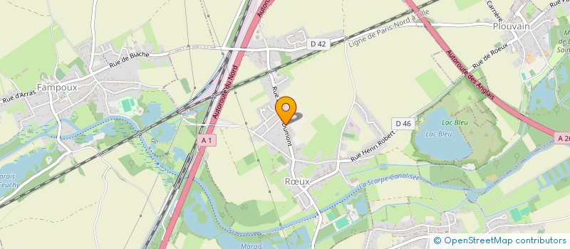 localisation de l'entreprise MONSIEUR DANIEL TOMEZAK  RUX