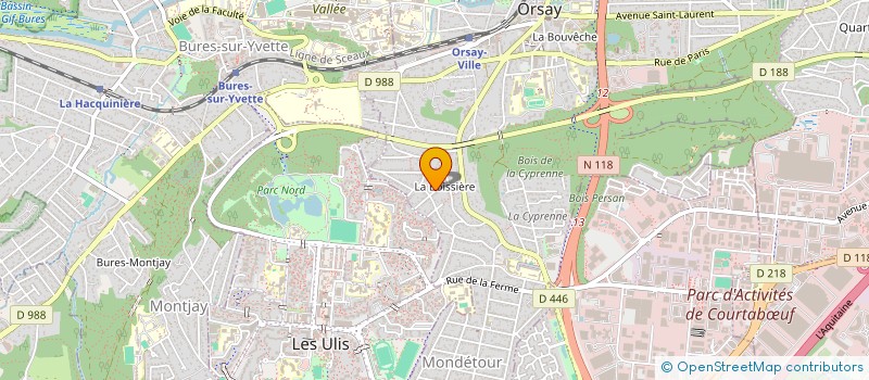 localisation de l'entreprise MONSIEUR DANIEL TONDON à ORSAY