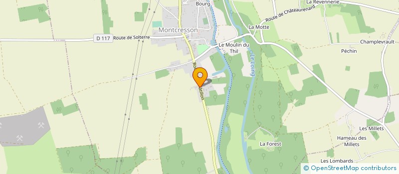 localisation de l'entreprise MONSIEUR DANIEL TOURATIER à CONFLANS-SUR-LOING