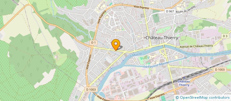 localisation de l'entreprise MONSIEUR DANIEL TOUSSAINT  CHATEAU-THIERRY